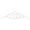 Ekena Millwork Pitch Classic Wagon Wheel Architectural Grade PVC Gable Pediment, 60"W x 15"H x 1"P (6/12) GPP060X015X100CWW - alternate 4